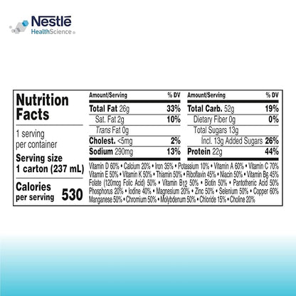 Boost Very High Calorie Chocolate Nutritional 22g Protein, 530 Nutrient 8 Fl 24)