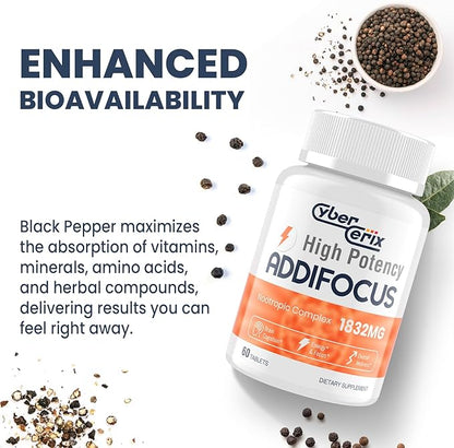 17-in-1 Brain Supplements for Memory and Focus - Nootropic Formula for Concentration, Clarity, Energy & Focus - Natural Caffeine Blend with Vitamins, Amino Acids & Herbal Extracts - 120 Tablets