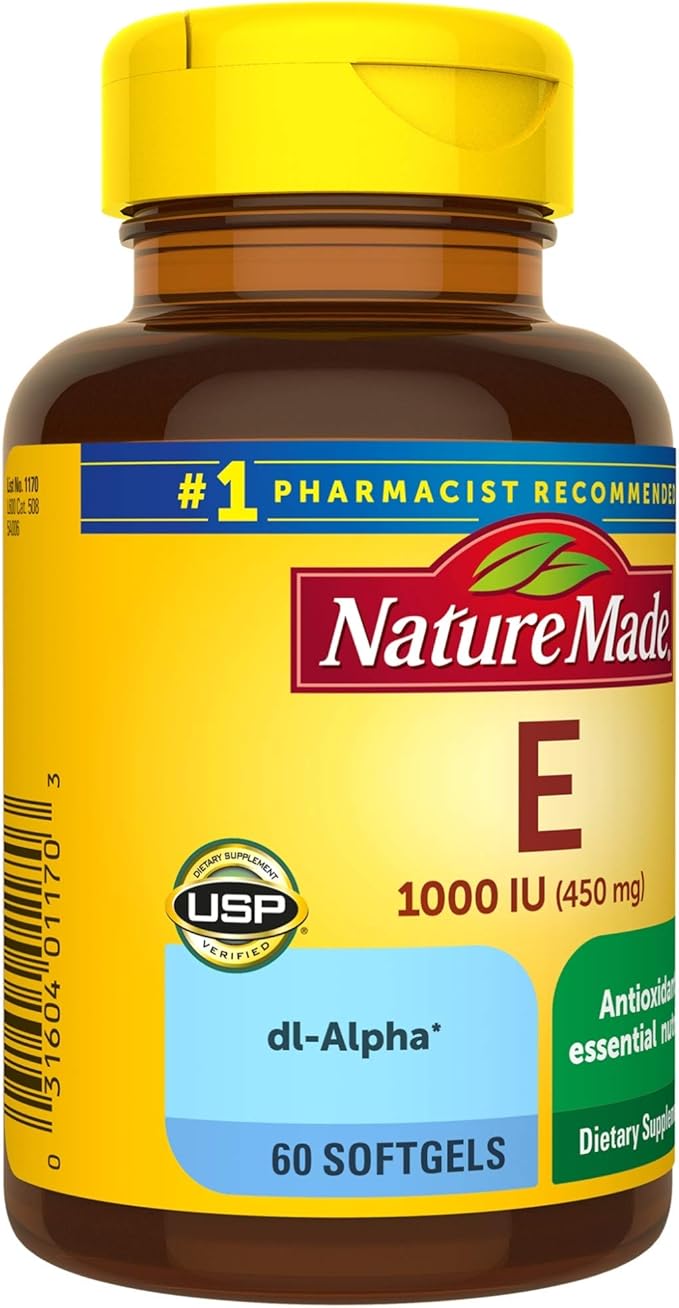 Nature Made Vitamin E 450 mg (1000 IU) 60 Count 3)