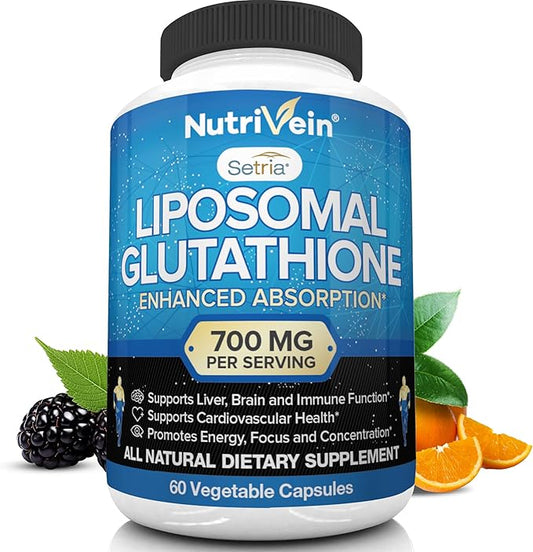 Nutrivein Liposomal Glutathione Setria® 700mg 60 Capsules
