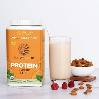 Vegan Organic Protein Powder Plant-based 5 Superfood 30 Servings