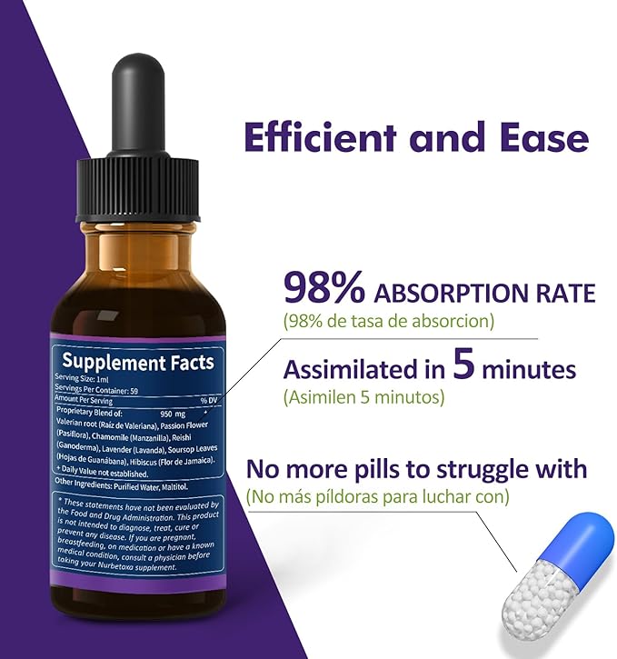 Sleep Support Drops, Gotas de Pasiflora Tincture.4oz