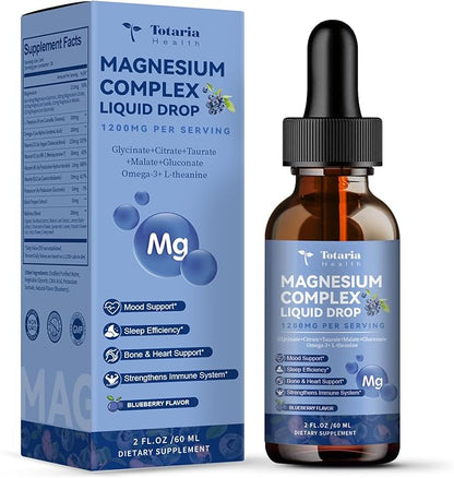 21 in 1 Magnesium Glycinate Complex D3,K2,B6 & B12 Plus Omega-3 Sea Flavor,2 Fl