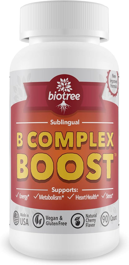 Vitamin B12 Sublingual B Complex Energy B12 Methylcobalamin B6 Biotin 100% Caffeine
