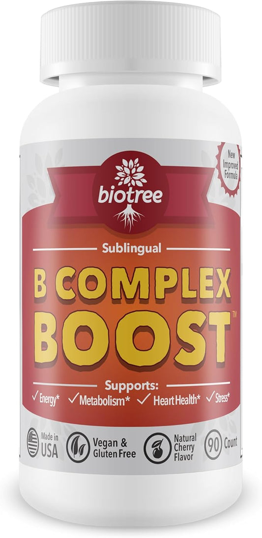 Vitamin B12 Sublingual B Complex Energy B12 Methylcobalamin B6 Biotin 100% Caffeine