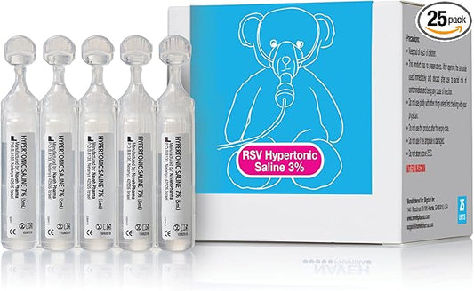 NAVEH PHARMA 3% Hypertonic Saline Solution 3% Concentration (25 Vials 0.17 FL