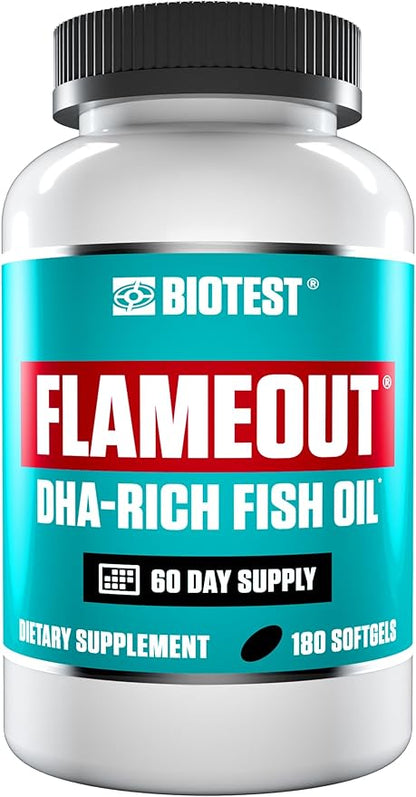 Biotest Flameout DHA-Rich Fish Oil 4200 mg 3-180 Softgels (60 Day