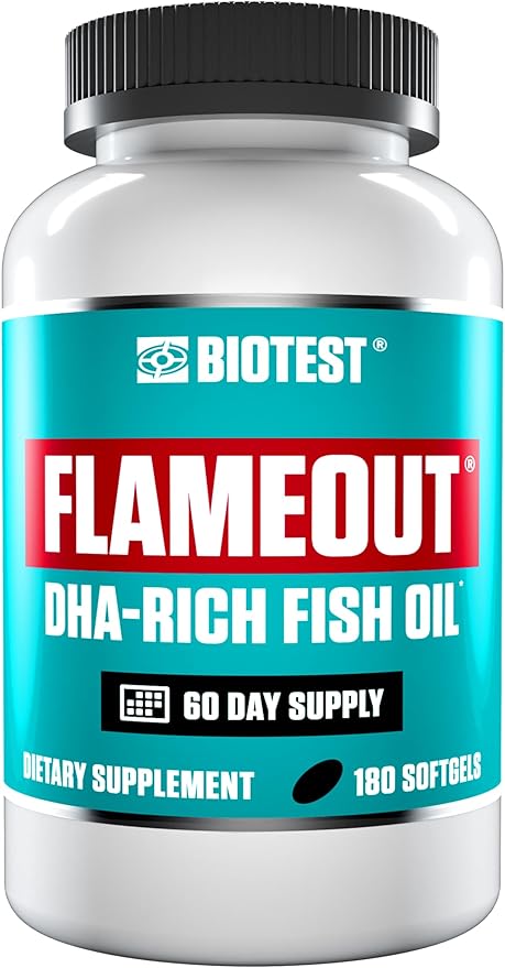 Biotest Flameout DHA-Rich Fish Oil 4200 mg 3-180 Softgels (60 Day