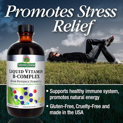 Nature's Answer Liquid Vitamin B-Complex Supports 8oz