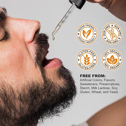 Magnesium Glycinate Liquid Drops,1000mg Liquid Magnesium B6,C,D and 2 Fl