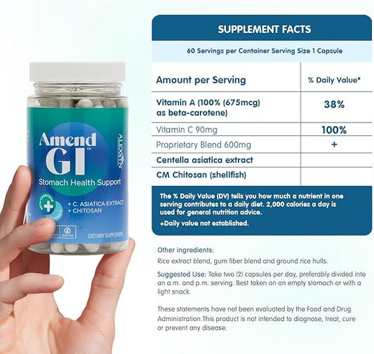 Amend GI All-Natural Stomach Health Support 60 Capsules