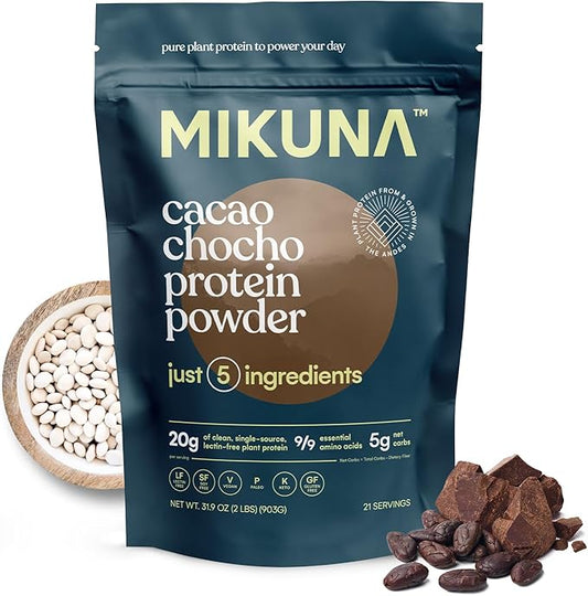 Mikuna Vegan Protein Powder (Cacao, 21 Servings)