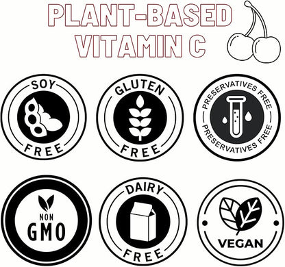 OPTIVIDA Vitamin C Plant-Based Complex: Natural 60 Serv.