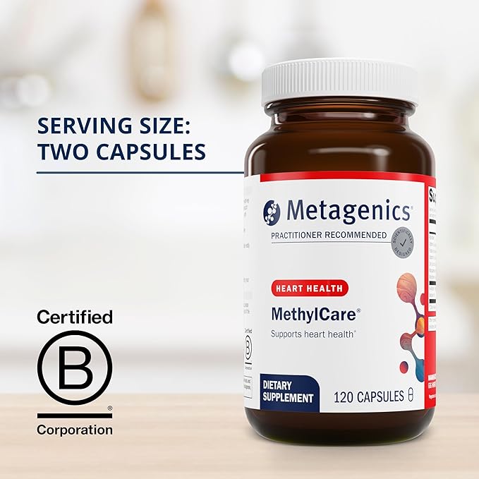 Metagenics MethylCare - 1,330 mcg DFE Folate - for Homocysteine Metabolism & Methylation* - Non-GMO & Gluten-Free - 120 Count
