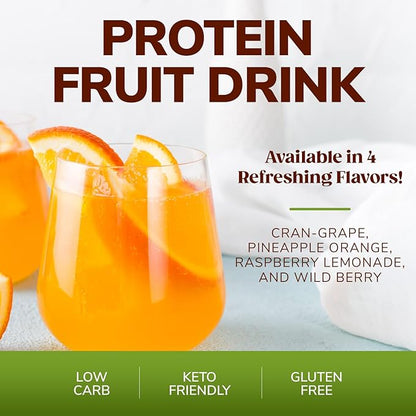 BariWise Protein Fruit Drink, Variety Pack, No Sugar, No Fat, Gluten Free, Low Carb (7ct)
