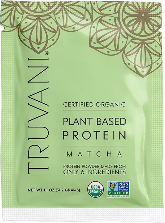 Truvani Vegan Pea Protein Powder 20g Organic 1 Serving