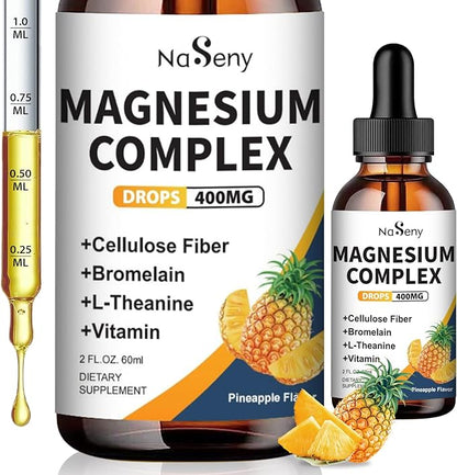 Liquid Magnesium Glycinate 400mg Magnesium (2 Fl Oz/1PCS)