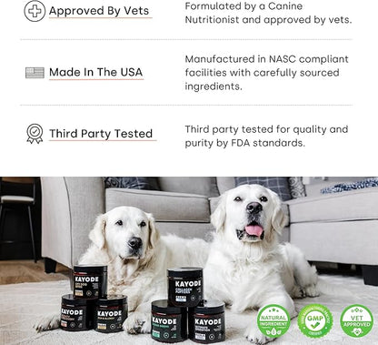 Joint & Recovery | 2-in-1 Joint & Muscle Chews. Joint Support Supplement for Dogs. Helps with Arthritis or Prevention from Hip & Joint Pain. for All Life Stages. Tasty Trout Flavor.