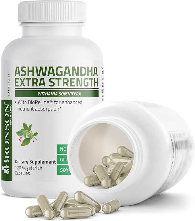 Bronson Ashwagandha Extra Strength Stress & 120 Vegetarian