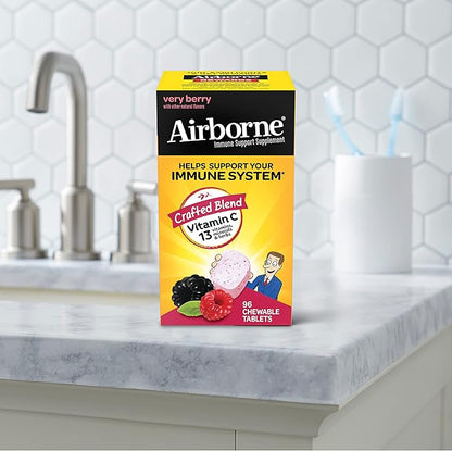 Airborne 1000mg Vitamin C Chewable Tablets 96 Chewable