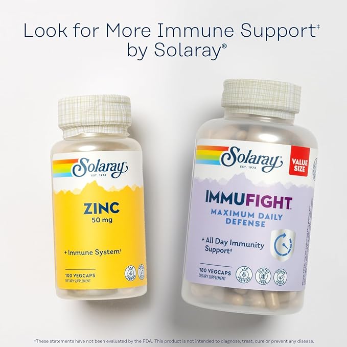 Solaray Immufight Daily Defense 30 Servings, 60 VegCaps