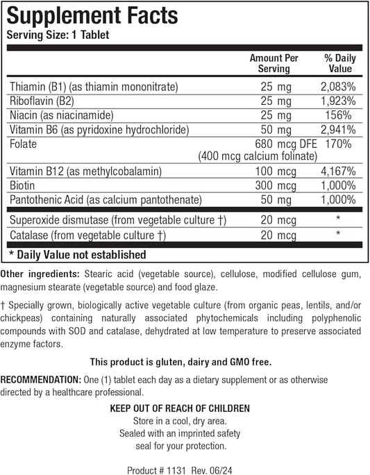 Biotics Research Bio B Complex High B2, B6 B6 and B12 for 90 Tabs