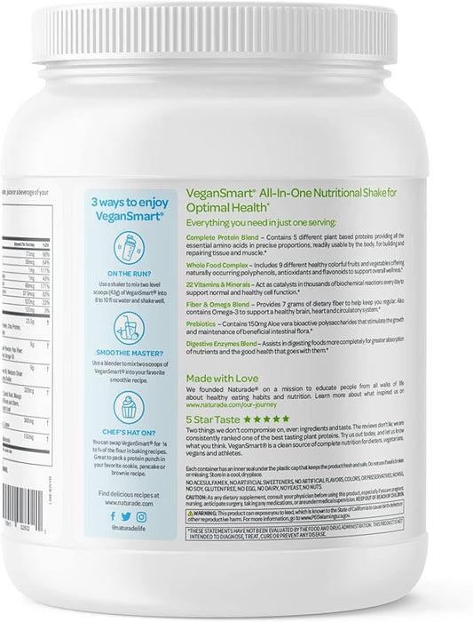 Vegansmart Naturade Plant Based Vegan Protein Powder (15 Servings)
