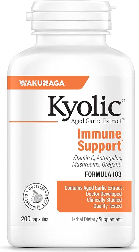 Kyolic Aged Garlic Extract Formula 103 200 Capsules