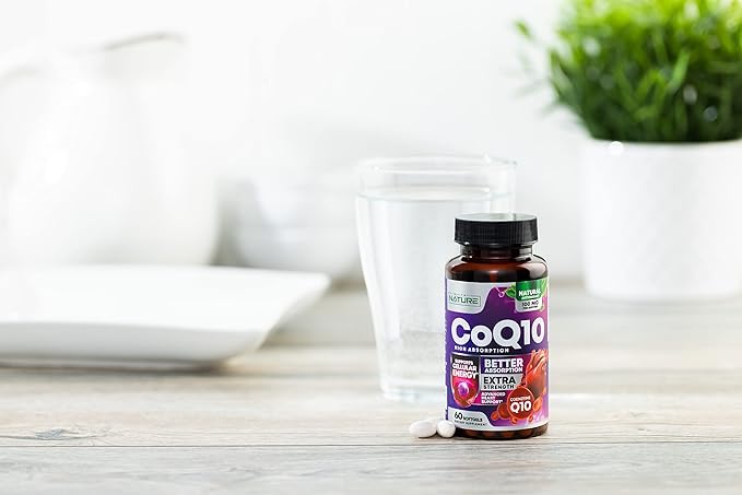 CoQ10 100mg Softgels, High Absorption Coenzyme Q10, Heart 60 Count 2 Month
