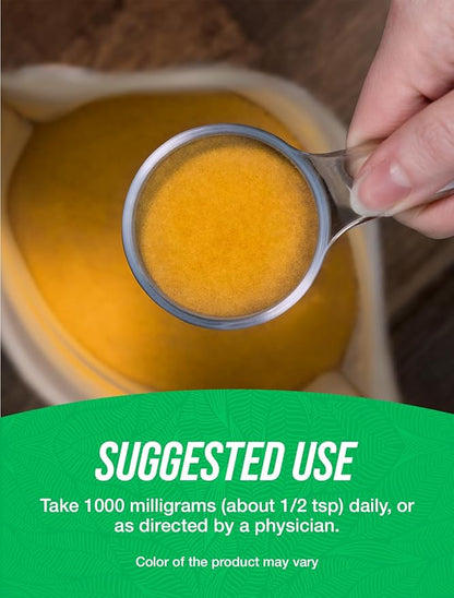 BulkSupplements.com Turmeric Extract Powder - from Turmeric Root, Curcumin Supplements 1000mg, Turmeric Curcumin Powder - Gluten Free, 1000mg per Serving, 250g (8.8 oz) (Pack of 1)