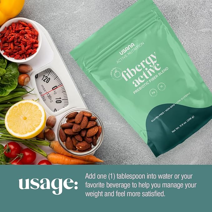 USANA Fibergy Active with Prebiotic Fiber 336 Grams 28 Servings