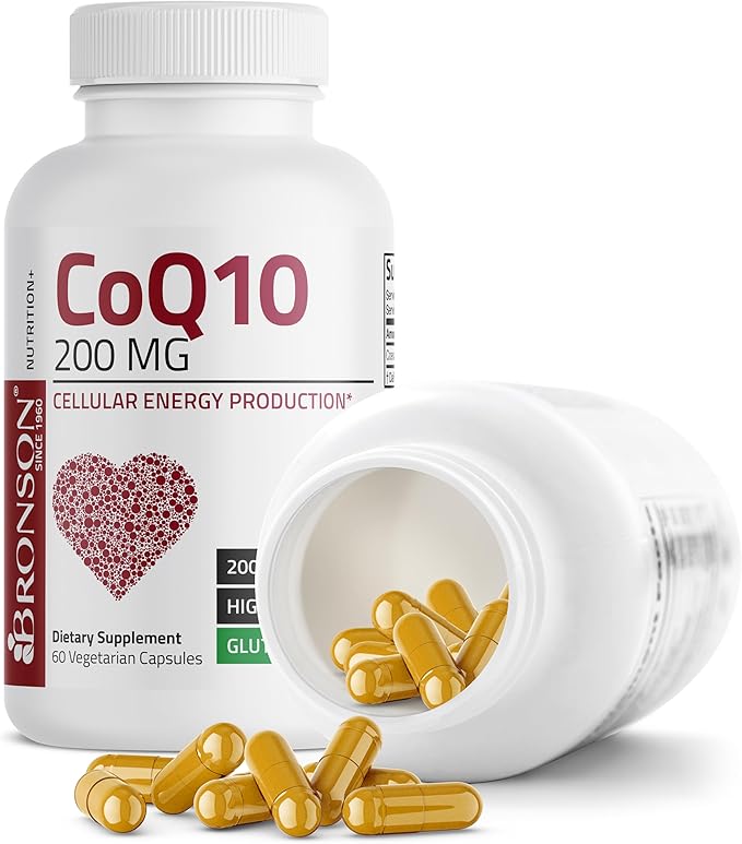 Bronson CoQ10 200 MG High Potency 60 Vegetarian