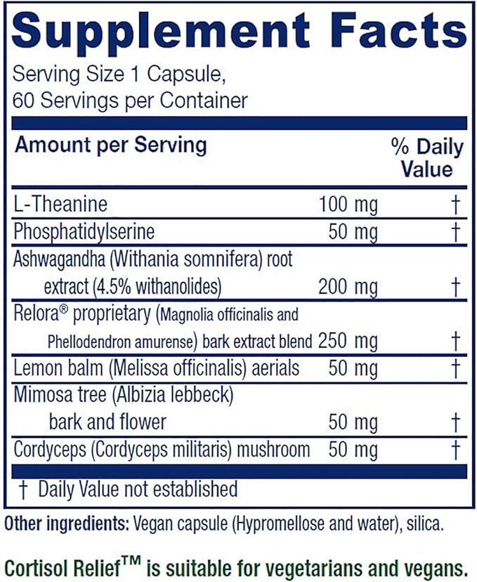 Vitanica Cortisol Relief, Dr. Formulated Sleep, 60 Capsules