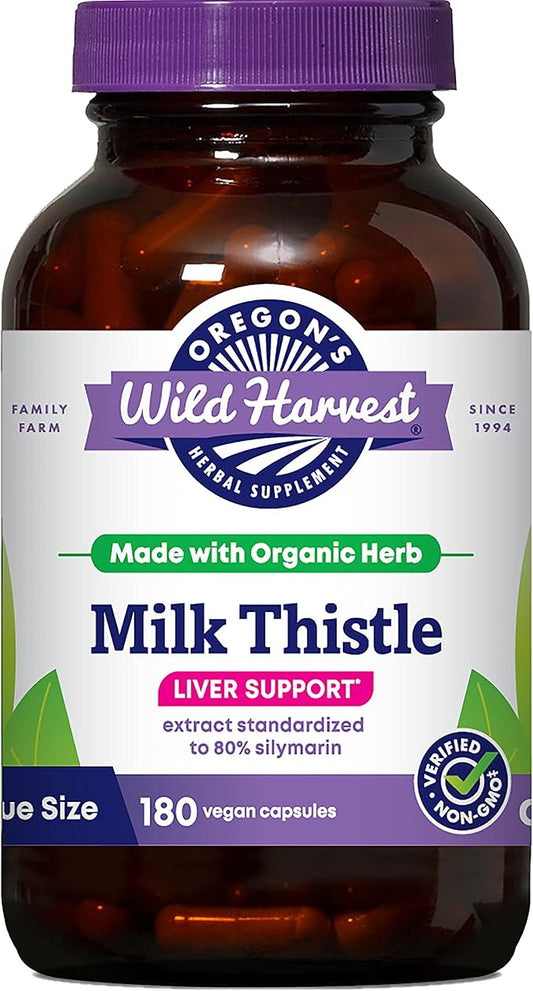 Oregon's Wild Harvest Milk Thistle Organic 180 Count