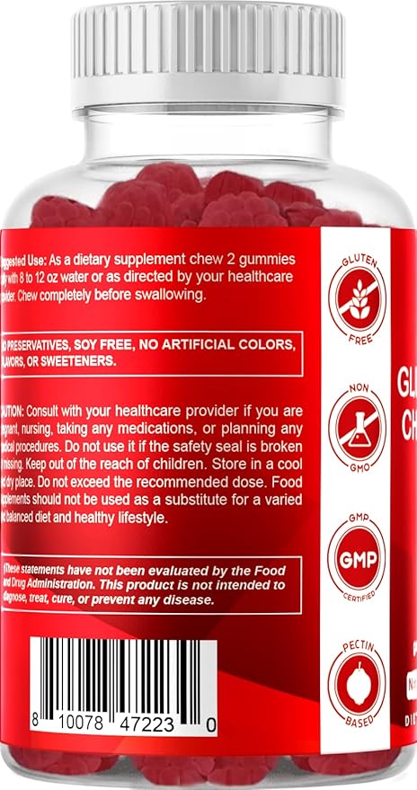Vitamatic Glucosamine Chondroitin Gummies with MSM 60 Pectin