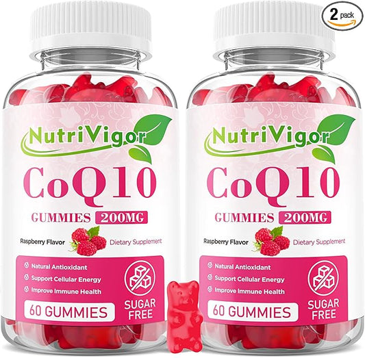 CoQ10 Gummies, Coenzyme Q10 Supplement 200mg, CoQ10 Supplement 120 Count