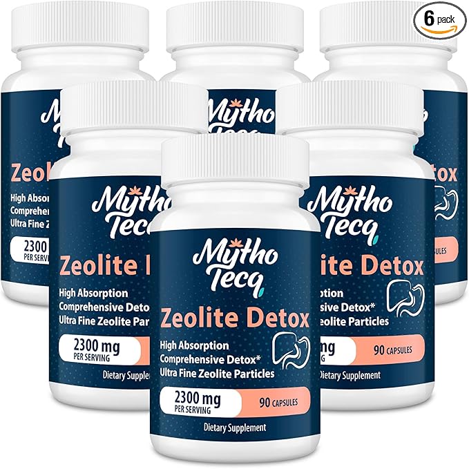 69,000 MG Zeolite Detox, Activated Charcoal, Detox-540 Caps