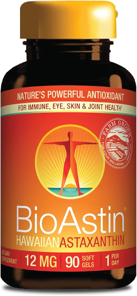 NUTREX HAWAII BioAstin Hawaiian Astaxanthin 12mg, 90 90 Softgels