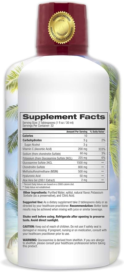 Joint Complete Premium- Liquid Joint Supplement 96% Max 32oz, 32 32 serv
