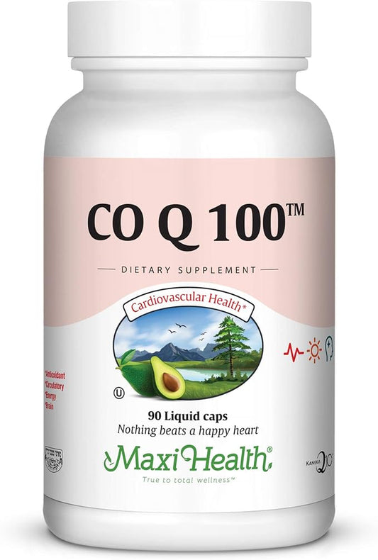 Maxi Health CO Q10 100mg Q10 Supplement 90 Liquid