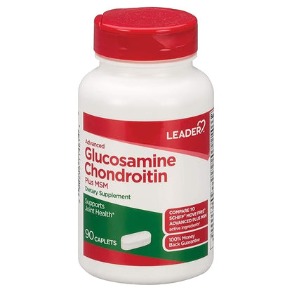Leader Advanced Glucosamine Chondroitin Plus MSM, 90 Caplets