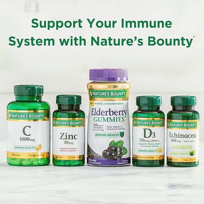 Nature's Bounty Vitamin D3, Immune and 2000IU, 240 240 Rapid
