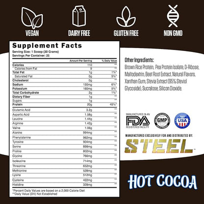 Steel Supplements Veg-PRO 25 Servings (1.65lbs) |