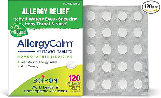 Boiron AllergyCalm Tablets for Relief from 120 Count