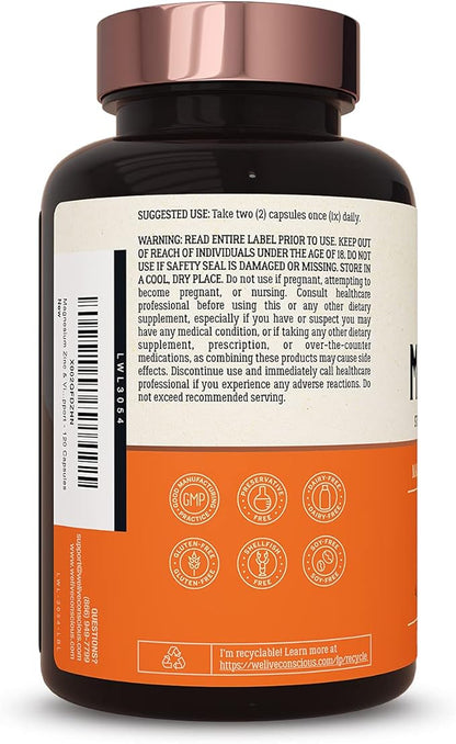 Magnesium Zinc & Vitamin D3 120 Capsules (2-Pack)