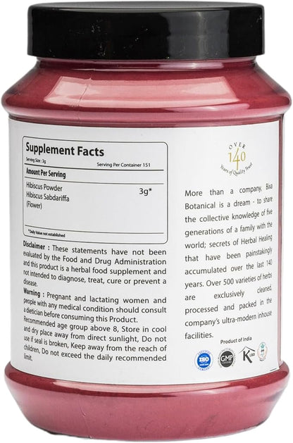 bixa BOTANICAL Hibiscus Powder (Hibiscus Rosa 1 Pound (16 Oz)|