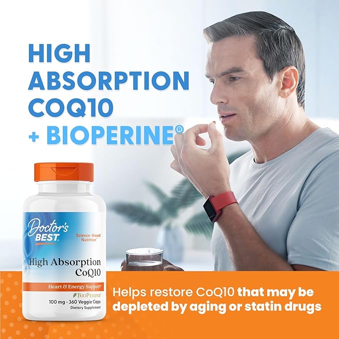 Doctor's Best High Absorption CoQ10 100 mg 360 Veggie 1)