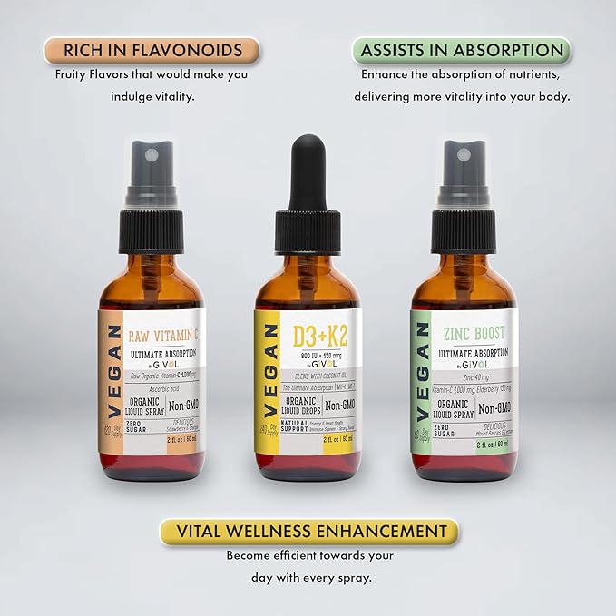 Immunity Support Pack D3 & K2 Liquid, 180 Days