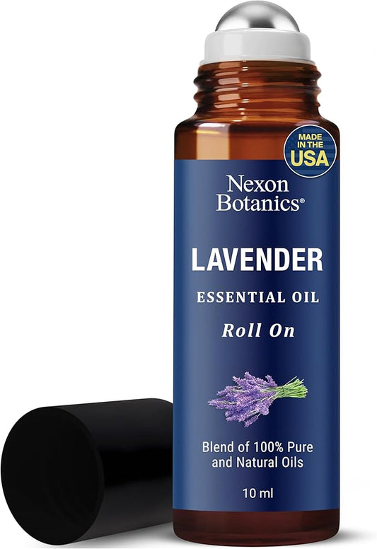 Lavender Essential Oil Roll-On Blend 100% Pure, 10ml