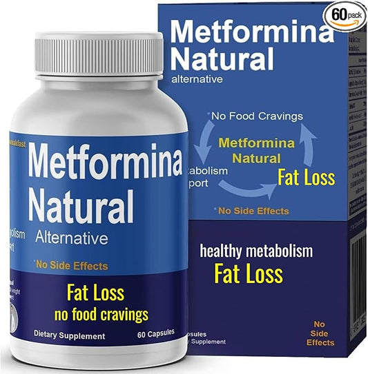 METFORMINA Natural - Weight Loss Aid - Metabolism Support - Dr Salomon (60 Capsules)